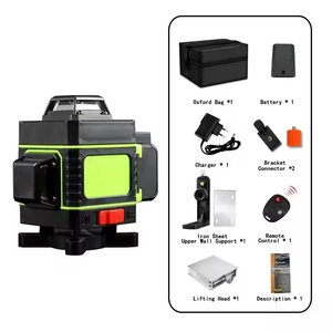 <span class=keywords><strong>Niveau</strong></span> <span class=keywords><strong>laser</strong></span> 4D 16 lignes <span class=keywords><strong>360</strong></span>° pour intérieur, faisceau <span class=keywords><strong>vert</strong></span> rotatif, auto-nivelant horizontal et vertical - Product Image 2