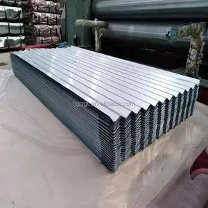Lembaran atap logam bergelombang seng Aluminium murah, lapisan warna Gi yang telah dicat