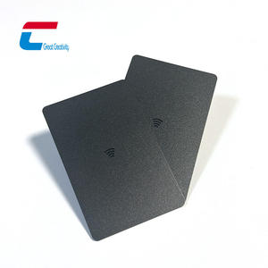 Carte <span class=keywords><strong>de</strong></span> visite programmable avec impression <span class=keywords><strong>de</strong></span> logo UV, PVC noir mat, carte NFC personnalisée - Product Image 1