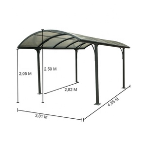 <span class=keywords><strong>Copertura</strong></span> in Gomma <span class=keywords><strong>per</strong></span> Carport 3x5,5m Tende <span class=keywords><strong>per</strong></span> Parcheggio <span class=keywords><strong>Auto</strong></span> - Product Image 1