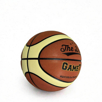 Ballon d'intérieur et d'extérieur avec logo personnalisé du fabricant, matériel officiel de basket-ball laminé en PU de taille 7 avec une bonne adhérence