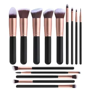 Novo Produto de Cristal Punho Preto Maquiagem Escova Make Up Brushes 14pcs 18pcs Pincéis de Maquiagem