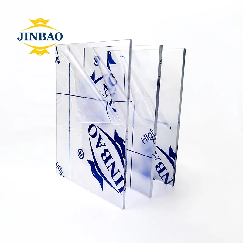 Jinbao Logo 6Mm Set Led Lichtgeleider Plaat Lgp Pack Glasvezel Wastafel Acryl Plaat Voor Samengestelde Muur