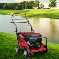 K-Maxpower Nouveau Design Aérateur de Gazon Robuste à Entraînement par Moteur Hors-Bord pour Terrains de Golf