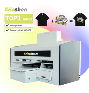Krinshen เครื่องพิมพ์ DTG ความเร็วสูงเครื่องพิมพ์ DTG อัตโนมัติอุตสาหกรรมเครื่องพิมพ์เสื้อยืดเครื่องพิมพ์ DTG สำหรับ hoodies - Product Image 1