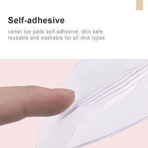 3 uds en forma de gota PU silicona adhesivo <span class=keywords><strong>Camel</strong></span> <span class=keywords><strong>Toe</strong></span> Hider Sets transparente reutilizable impermeable <span class=keywords><strong>Camel</strong></span> <span class=keywords><strong>Toe</strong></span> Cover corrector almohadillas con bolsa de PU - Product Image 4