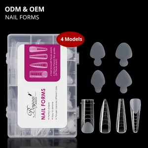 SCI Private Label 4 Model 288pcs French Reusable Extension Aluminium Nail Form