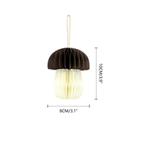 2024 décorations en papier nid d'abeille de Pâques champignon gland carotte en papier avec aimants pour décorations de festival à la maison