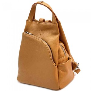 Premium Handmade Leather <b>Backpack</b> Lightweight Stylish Designer Daypack <b>with</b> Multi <b>Compartment</b> Zipper Design for Travel Office - Product Image 6