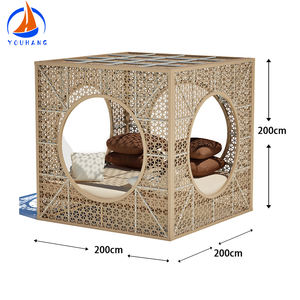Hot Selling Wholesales New Patio <strong>Canopy</strong> Bed Round <strong>Daybed</strong> Lounge <strong>Outdoor</strong> Furniture Metal <strong>Outdoor</strong> Sunbed Egg Sun Bed <strong>with</strong> <strong>Canopy</strong> - Product Image 4