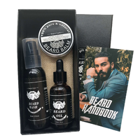 Meilleur kit de baume à l'huile de croissance de barbe au parfum de bois de santal naturel de marque privée pour hommes