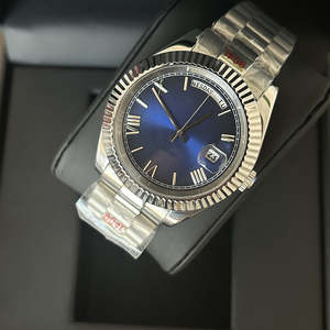 Montre mécanique pour homme de luxe haut de gamme la plus vendue 2025 avec cadran en or et bracelet en or Montre mécanique classique - Product Image 5