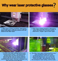 Nouvelles lunettes de protection laser pour machine de marquage, gravure, soudage, découpe, élimination de la rouille, anti-rayonnement laser, faciles à utiliser