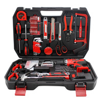 Perceuse électrique 12V et kit d'outils de bricolage à la maison pour la maison et le bureau ensemble d'outils de réparation comprend une pince à marteau de scie à main
