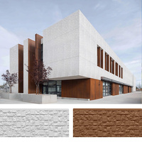 Panneaux muraux en fibres-ciment pour l'extérieur, imitation brique polie, légers, ignifuges, écoénergétiques, pour villas industrielles