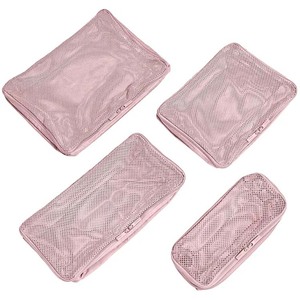 Organiseurs de bagages de <span class=keywords><strong>voyage</strong></span> avec impression de logo personnalisé, lot de 4, sacs de compression de haute qualité, ensemble de 4 cubes de rangement pliables pour <span class=keywords><strong>voyage</strong></span> - Product Image 2