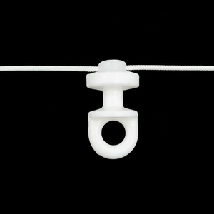 Chất Lượng Cao Gợn S Gấp Rèm Phụ Kiện 60 70 80 Mm S-Sóng Rèm Runner Cực Ròng Rọc Móc - Product Image 5