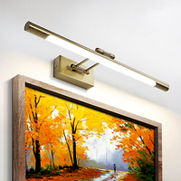 Applique murale LED au prix d'usine, en laiton, aluminium et acrylique, style minimaliste, pour chambre à coucher, chevet