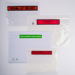 Sobres de etiquetas de envío autoadhesivas impermeables personalizadas, lista de embalaje, bolsa deslizante cerrada para facturas con cinta de fácil apertura - Product Image 5