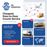 Service de messagerie mondial le moins cher Fedex DHL UPS, expédition porte-à-porte à bas prix dans le monde entier, suivi en temps réel fiable