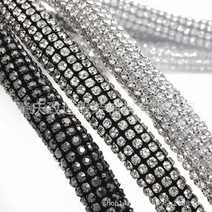 Tubo redondo de diamantes de imitación de 3 mm, 10 filas, grado A, cuerda completa de diamantes de imitación para accesorios de joyería y ropa DIY - Product Image 5