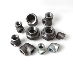 ข้อต่อท่อแรงดันสูง ผลิตจากการตีขึ้นรูปตามมาตรฐาน ASTM A105 ข้อต่อท่อเหล็กคาร์บอน Dn50 ระดับ 3000 - Product Image 2