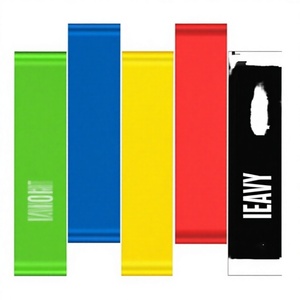 5 Bandes Élastiques Durables pour Exercices de <span class=keywords><strong>Renforcement</strong></span> <span class=keywords><strong>Musculaire</strong></span>, Pilates, Entraînement Fonctionnel en Salle de Sport, Entraînement à Domicile, Physiothérapie, Yoga et Résistance - Product Image 3