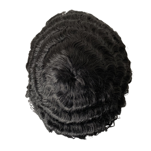 Hot bán Top 15 mét sóng ướt <span class=keywords><strong>jerry</strong></span> Curl Tóc con người kinky xoăn tóc giả cho người đàn ông da đen người đàn ông Dệt Đơn vị - Product Image 5