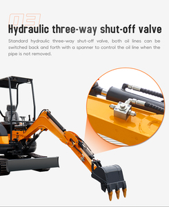 Envío Gratis: Excavadora Mini de 2 Toneladas con Motor Kubota EPA para Granja, con Cabina Opcional y Cazo de Cambio Rápido - Product Image 3