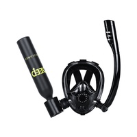 DIDEEP Meilleure Vente 0.5L Masque Facial Complet Portable Respirateur de Plongée Bouteille d'Oxygène Haute Pression Certifié CE en Alliage d'Aluminium