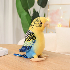Thú nhồi bông-Bạn đồng hành an ủi-Chim Đồ chơi sang trọng động vật siêu mềm-26cm thực tế <span class=keywords><strong>Budgerigar</strong></span> và Toucan - Product Image 4