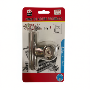 Pinza De Acero Cromado 74Mm Alta Calidad Para Oficina Y Hogar - Product Image 1