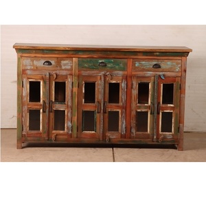 Solid Wood <b>Sideboard</b> Cabinet with Premium Finish & Large <b>Storage</b> Capacity for Dining Room Living Room Hotel Apartment Furniture - Product Image 1