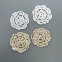 Sous-verre en laine crocheté fait main, set de table en coton tricoté, décoration d'intérieur, sous-verre vintage bohème, napperon personnalisé