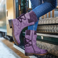 Bottes de créateur antidérapantes, chaussures épaisses vintage, nouvelles, chaudes, confortables, à fermeture éclair, luxe, grande taille, extérieur, hiver 2024, femme adulte, solides