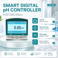 Yheng PH-501 Inline pH Meter dengan Pengontrol dan Probe Elektroda ORP untuk Pengujian Air Limbah Metalurgi dan Elektroplating