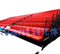 Tribunes rétractables Avant, sièges télescopiques pour stades intérieurs, sièges d'auditorium et de théâtre, chaises pliantes pour stades avec dossier