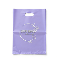 Sacs d'emballage en plastique HDPE découpés à la forme avec poignée et logo personnalisé pour vêtements - Sacs de courses durables avec boîte