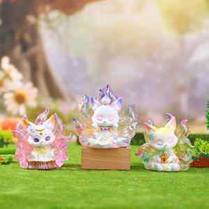 Caja Sorpresa al por Mayor de la Mitológica Zorra de Nueve Colas, Figura de Zorra Espiritual Luminosa de la Buena Suerte, Luz Nocturna y Adorno de Escritorio - Product Image 5