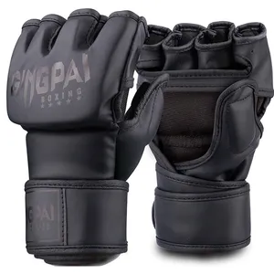 Кожаные перчатки Edton mma ufc для тренировок блестящие мексиканские боксерские перчатки на шнуровке из натуральной кожи Профессиональные боксерские перчатки