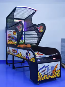 เครื่องเกมอาเขตเล่นบาสเก็ตบอลและชกมวยทำจากโลหะชุดสนุกพร้อมกระดาน LED - Product Image 3