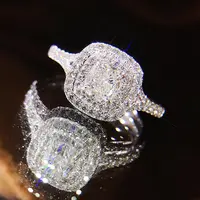 Günstige Preise VVS Gia zertifiziert 18 Karat echtes Weißgold 1 Karat Natur diamant Trau ringe Ewigkeit Feiner Schmuck Verlobung