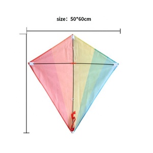 Weifang Yuanfei Высококачественный алмазный Радужный Однолинейный змей из ткани для наружного полета, легкий в эксплуатации подарок - Product Image 5
