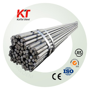 Hochwertiger 6,5mm 13mm 22mm bis 35mm HRB400E/HRB500E Verzinkter Stahl Bewehrungsstahl Gerippter Betonstahl für Baustellen - Product Image 1