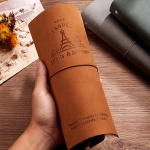 Werbeartikel Geprägtes PU-Leder Anpassbarer A4 A5 Ringbuch mit <span class=keywords><strong>3</strong></span> Ringen für Karten Tickets Instax Sammelalbum - Product Image 2