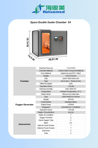Cámara de Oxígeno Hiperbárico HBOT <span class=keywords><strong>1</strong></span>.5ATA 2ATA para <span class=keywords><strong>Diabetes</strong></span>, Tipo Sentado, Uso Doméstico, Incluye Accesorios y Compresor de Aire - Product Image 3