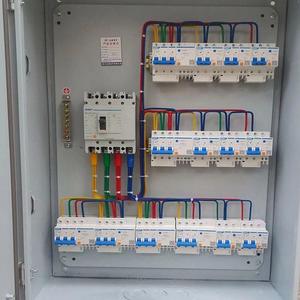Quadro di Distribuzione Elettrica Trifase Personalizzato in Metallo con Interruttore Automatico CHINT MCCB a 9 Vie, Pannello di Controllo Industriale - Product Image 3
