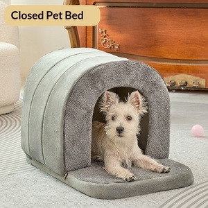 New PP Cotton <b>Dog</b> Cat Tunnel <b>Bed</b> Winter-Warm Small <b>Dog</b> House Detachable Washable <b>Enclosed</b> Tent-Style Thickened All Seasons - Product Image 2