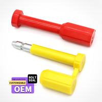 Sceau de sécurité robuste pour conteneur de camion remorque, anti-effraction, 8 mm, certifié ISO, avec code-barres