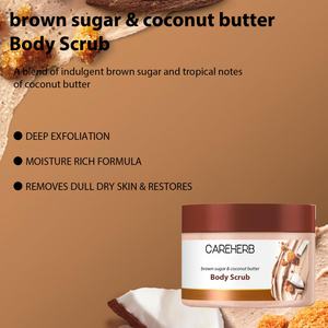 Exfoliante Corporal de Azúcar Moreno y Manteca de Coco Orgánico de Marca Privada al por Mayor, Restaura la Piel, Suaviza la Piel - Product Image 2